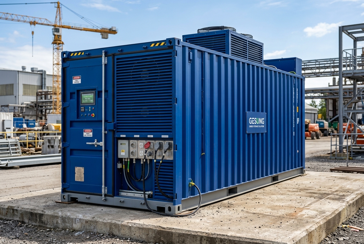 Gesung container-scale power storage system